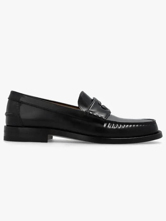 Interlocking G Leather Loafers Black - GUCCI - BALAAN 2