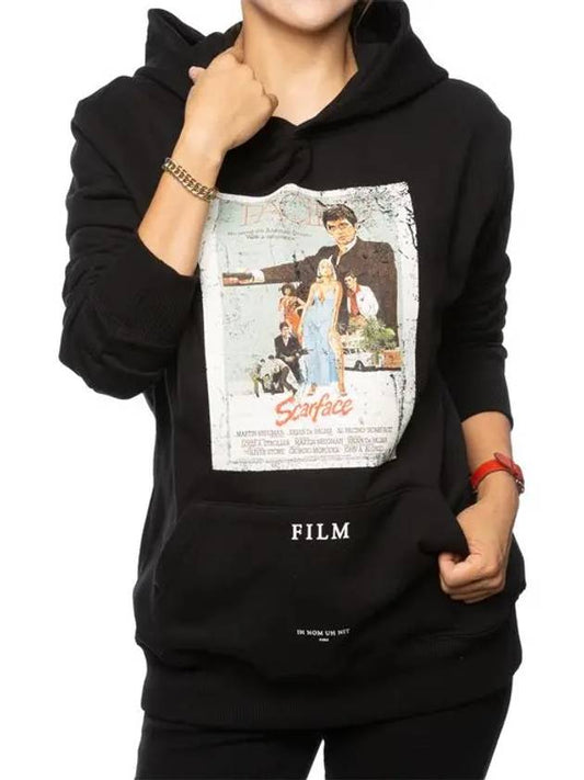 Al Pacino Printed Hood Women Black NOM18258 - IH NOM UH NIT - BALAAN 2