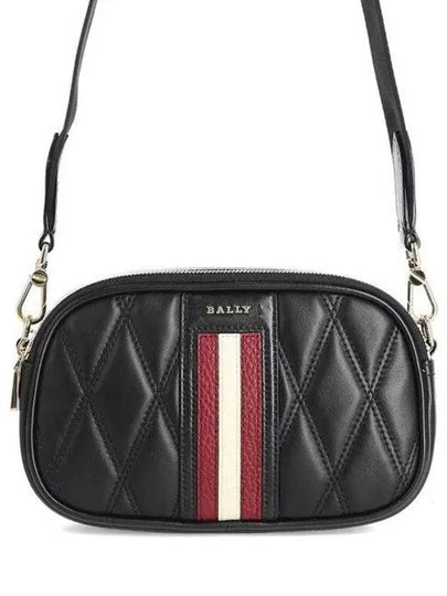 Denni Logo Quilted Mini Cross Bag Black 601621 24313 F170 - BALLY - BALAAN 2