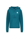 Malibu Logo Print Hooded Top Teal - ISABEL MARANT - BALAAN 1