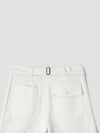 MHL Cinch Back Straight Pants Off White - MARGARET HOWELL - BALAAN 4