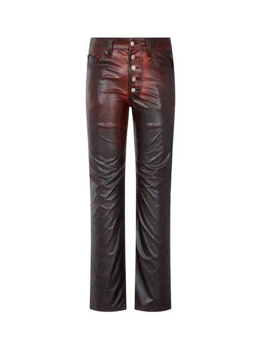 Men s Technical Fabric Coated Pants Red - DIESEL - BALAAN 1