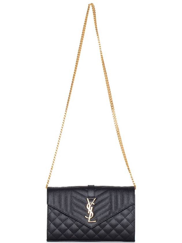 Cassandre Monogram Chain Cross Bag Black - SAINT LAURENT - BALAAN 6