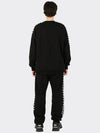 Checkerboard String Sweatpants Black - AOX - BALAAN 6