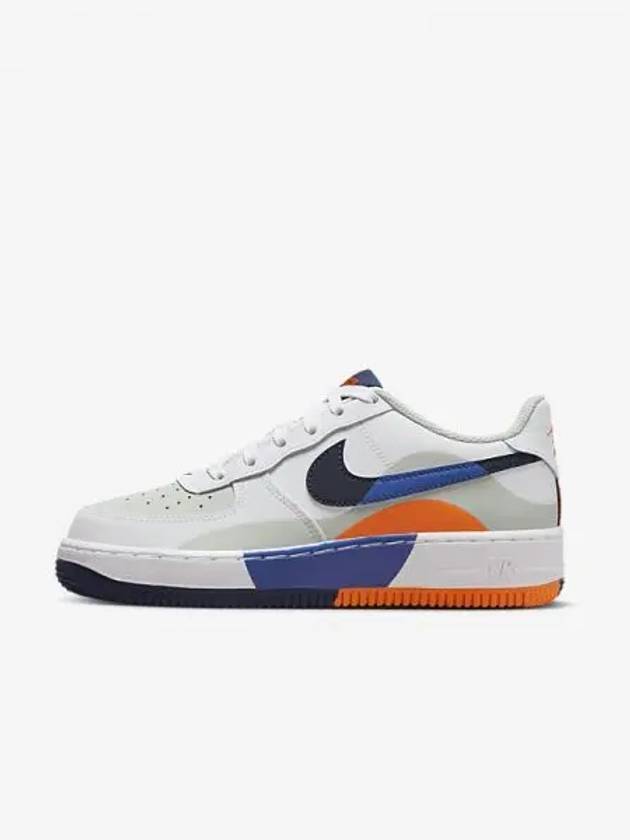 Air Force 1 LV8 Junior Sneakers Light Silver White Astronomical Blue Midnight Navy FN4730 002 698111 - NIKE - BALAAN 1