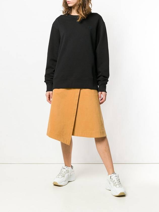 Men's Face Patch Sweatshirt Black - ACNE STUDIOS - BALAAN 5