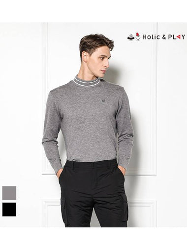 Men s Comfortable Half Turtleneck Sweater HD4MSW002 - HOLIC&PLAY - BALAAN 1