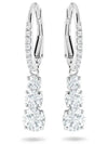 Stilla Attract Crystal Hoop Earrings Silver - SWAROVSKI - BALAAN 4