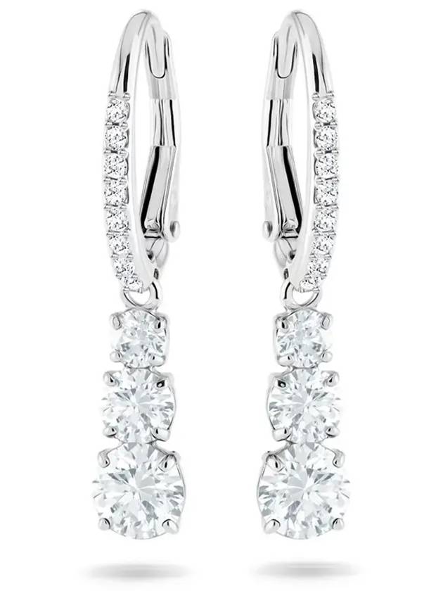 Stilla Attract Crystal Hoop Earrings Silver - SWAROVSKI - BALAAN 4