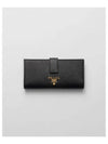 Saffiano Long Wallet Black Hibiscus - PRADA - BALAAN 2