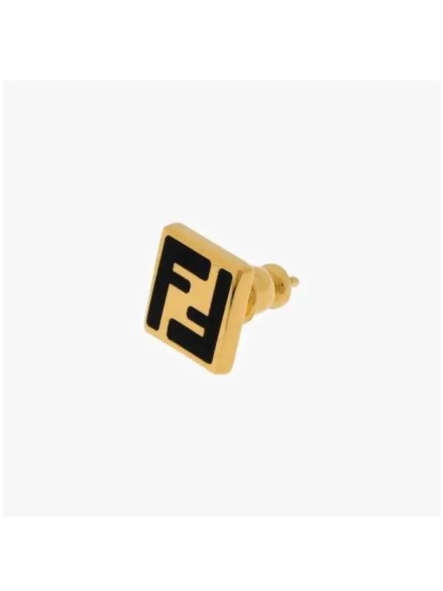 Logo Forever Earrings Gold - FENDI - BALAAN 4