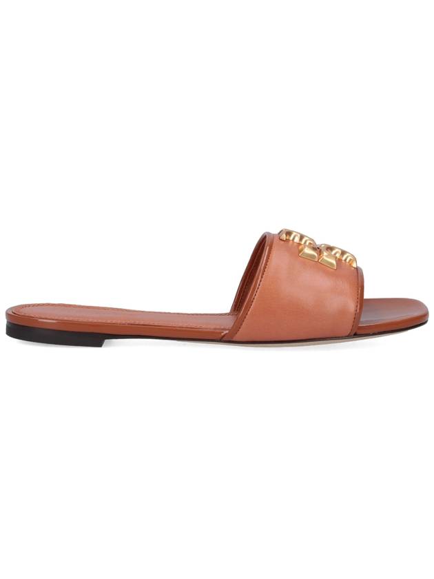 Logo Eleanor Slippers Brown - TORY BURCH - BALAAN 2