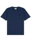 Bold Fox Head Patch Comfort Short Sleeve T-Shirt Navy - MAISON KITSUNE - BALAAN 2