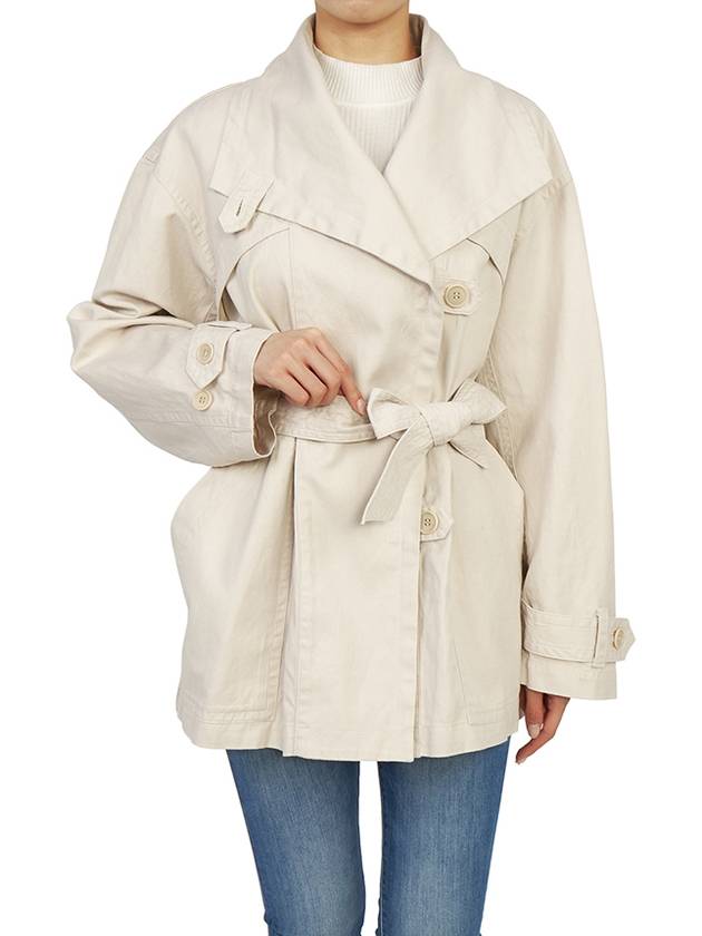 Belted Jacket Beige - ISABEL MARANT - BALAAN 7