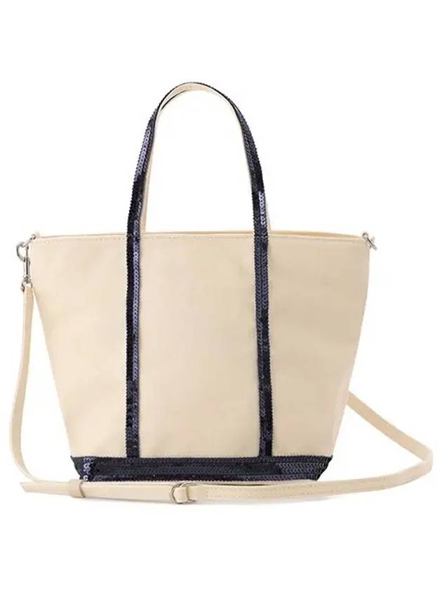 Canvas Cabas Tote Bag Ecru - VANESSA BRUNO - BALAAN 3