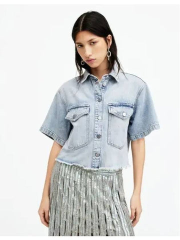 Tove Denim Shirt W114PA 2160 - ALLSAINTS - BALAAN 1