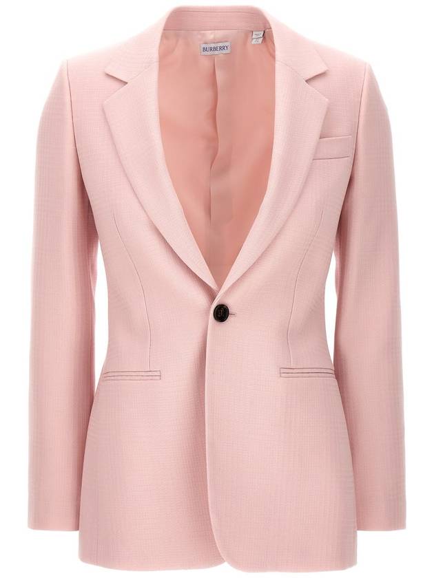 Wool Single Breasted Blazer 8082619 - BURBERRY - BALAAN 2