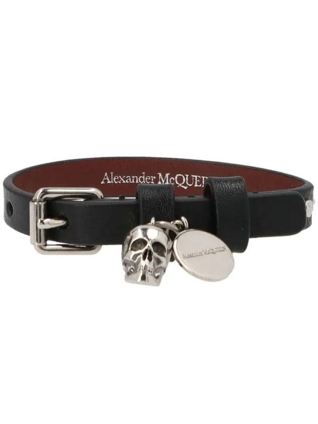 Skull Stud Bracelet Silver - ALEXANDER MCQUEEN - BALAAN.