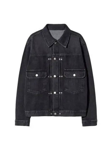 Rivet 2ND type denim jacket black - KND - BALAAN 1