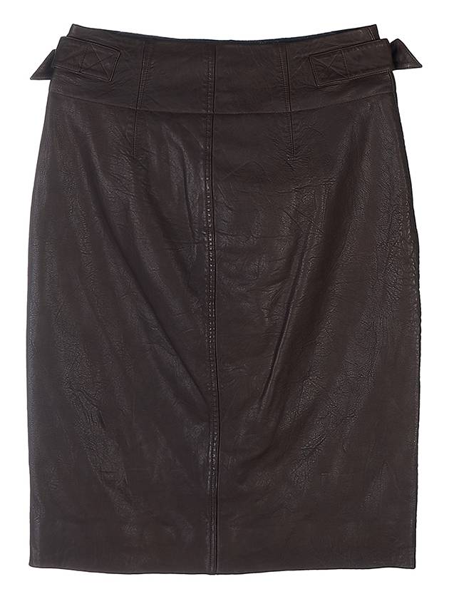 Leather midi skirt JU1437 22A003E 67DK - ISABEL MARANT - BALAAN 2