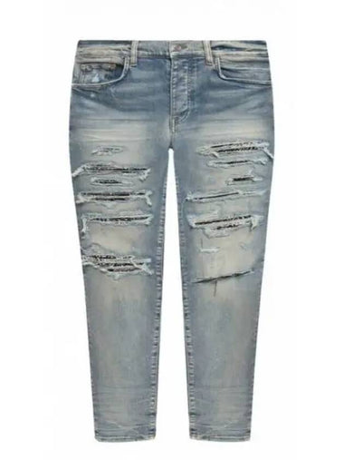 AMI paint splatter denim pants MDS014 - AMIRI - BALAAN 1