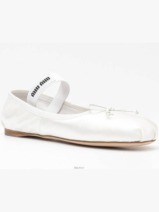 Satin Ballerinas White - MIU MIU - BALAAN 2