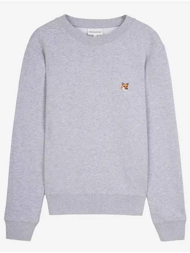 Fox Head Patch Regular Sweatshirt Light Grey Melange - MAISON KITSUNE - BALAAN 2