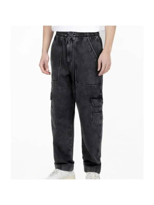 Vanni Cargo Denim Jeans Black - ISABEL MARANT - BALAAN 1