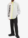 Logo Label Short Sleeve T-Shirt Neon Yellow - VETEMENTS - BALAAN 9