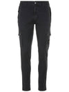 Compass Badge Cargo Straight Pants Black - STONE ISLAND - BALAAN 2