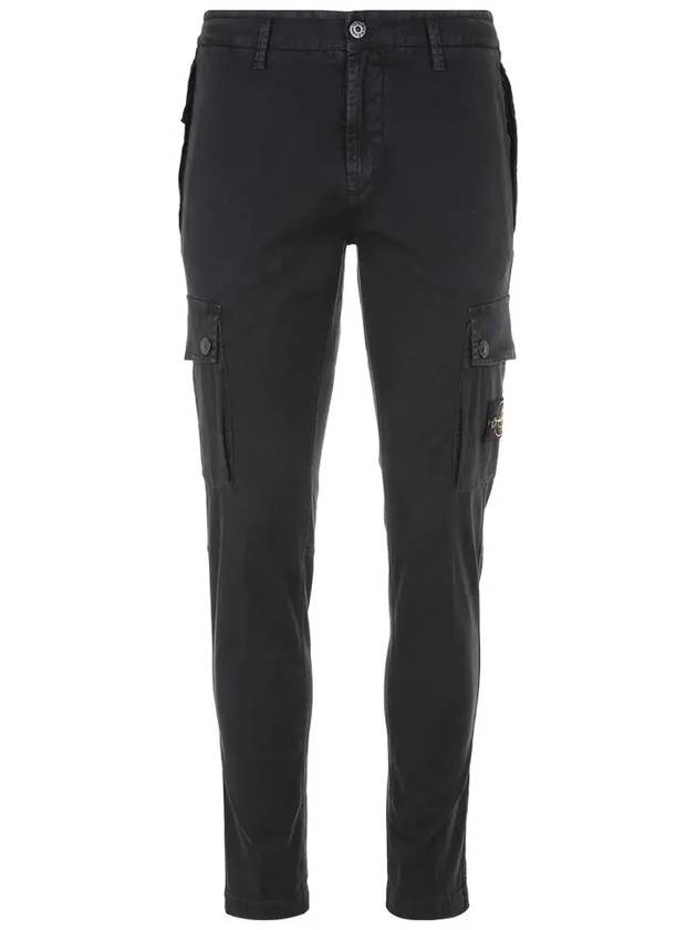 Compass Badge Cargo Straight Pants Black - STONE ISLAND - BALAAN 3