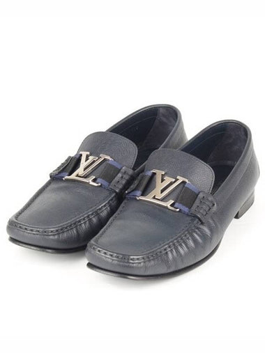 Leather loafer navy 7 5 265 - LOUIS VUITTON - BALAAN 1