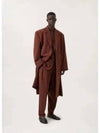 Wool Double Coat Brown - LEMAIRE - BALAAN 2