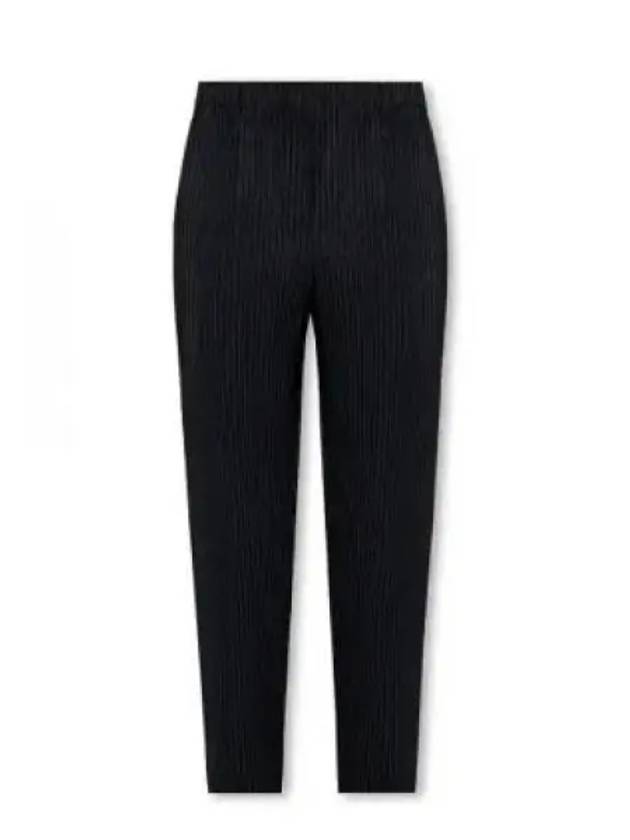 Pleated Basic Crop Pants Black - ISSEY MIYAKE - BALAAN 2