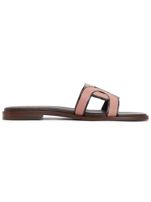 Women's Chain Flat Slippers Pink - TOD'S - BALAAN 5