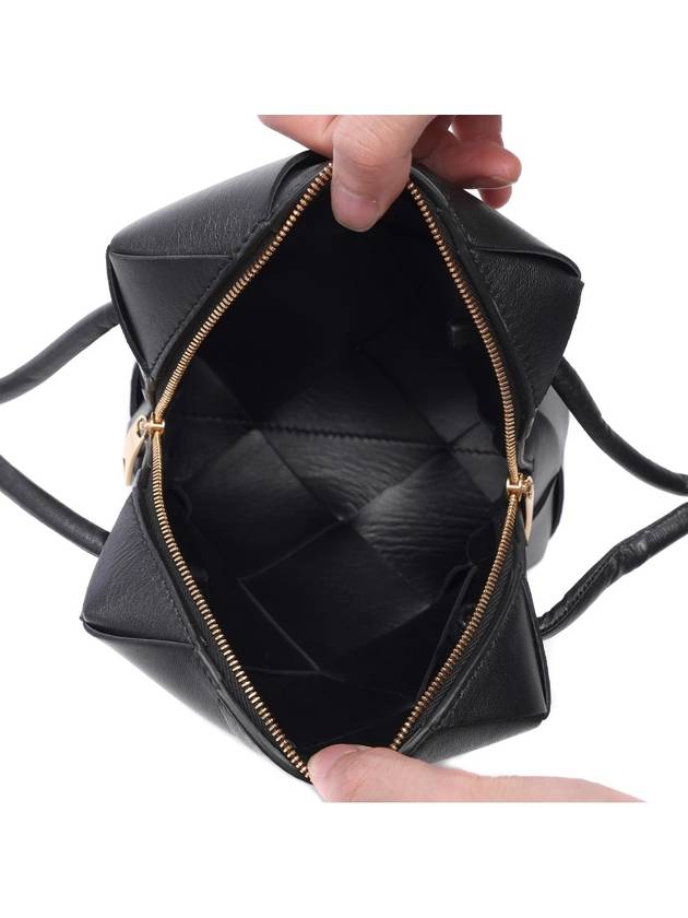 Cassette Intrecciato Mini Shoulder Bag Black - BOTTEGA VENETA - BALAAN 7