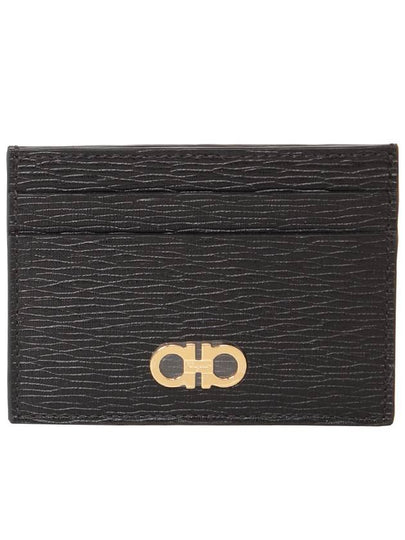 Gancini Card Wallet Black - SALVATORE FERRAGAMO - BALAAN 2