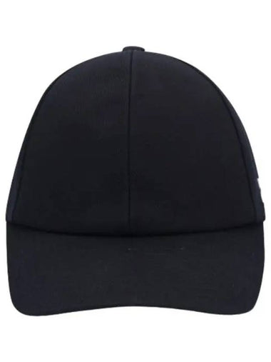 Courr ges Side Logo Patch Cotton Ball Cap Black - COURREGES - BALAAN 1