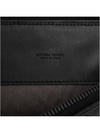 Intrecciato Weaving Zipper Medium Clutch Bag Black - BOTTEGA VENETA - BALAAN 5