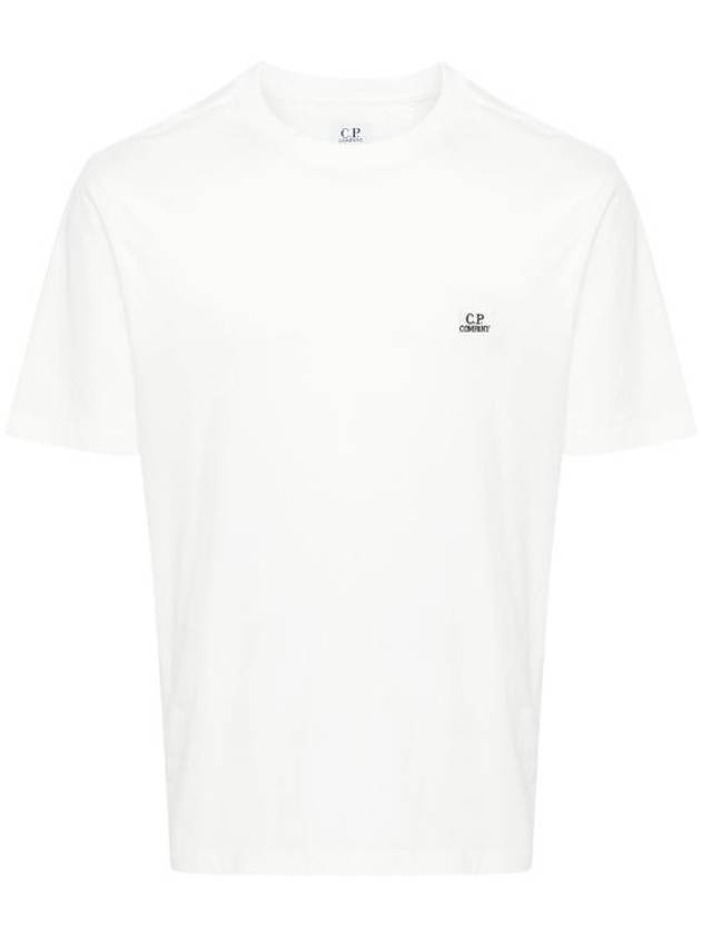 Logo Short Sleeve T-Shirt White - CP COMPANY - BALAAN 2