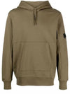 Brushed Emerized Diagonal Fleece Lens Hoodie Green - CP COMPANY - BALAAN 2