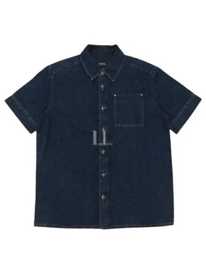 Gil Short Sleeve Shirt Stonewashed Indigo - A.P.C. - BALAAN 2