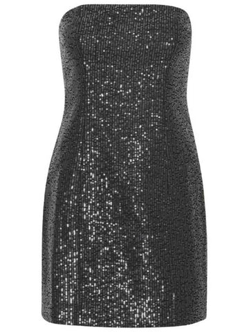 Rotate Ladies Black Sequin-Embellished Mini Dress, Brand Size 36 (US Size 2) - ROTATE - BALAAN 1