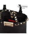 Rockstud Tote Bag Black - VALENTINO - BALAAN 6