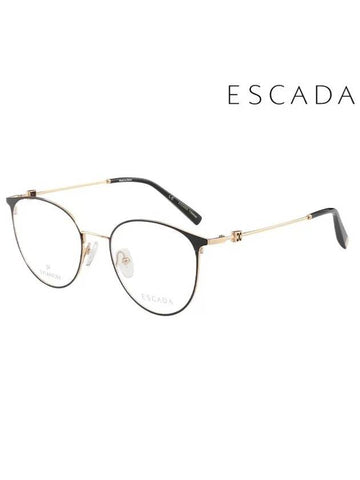 Glasses Frame VES C96F 5209A Round Titanium Men Women - ESCADA - BALAAN 1