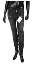 Low Rise Biker Skinny Jeans Black - BALMAIN - BALAAN 2