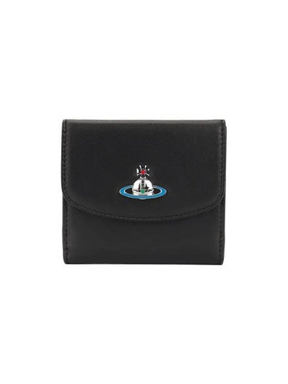 ORB Logo Half Wallet Black - VIVIENNE WESTWOOD - BALAAN 2