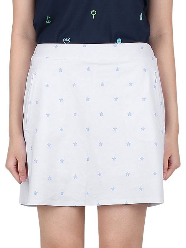 Women's Star A-Line Skirt Snow - G/FORE - BALAAN 3