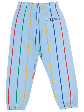 Striped kids sweatpants 2363012260 BLUE - MINI RODINI - BALAAN 1