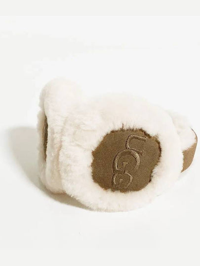 Sheepskin Embroidery Earmuff Chestnut - UGG - BALAAN 2